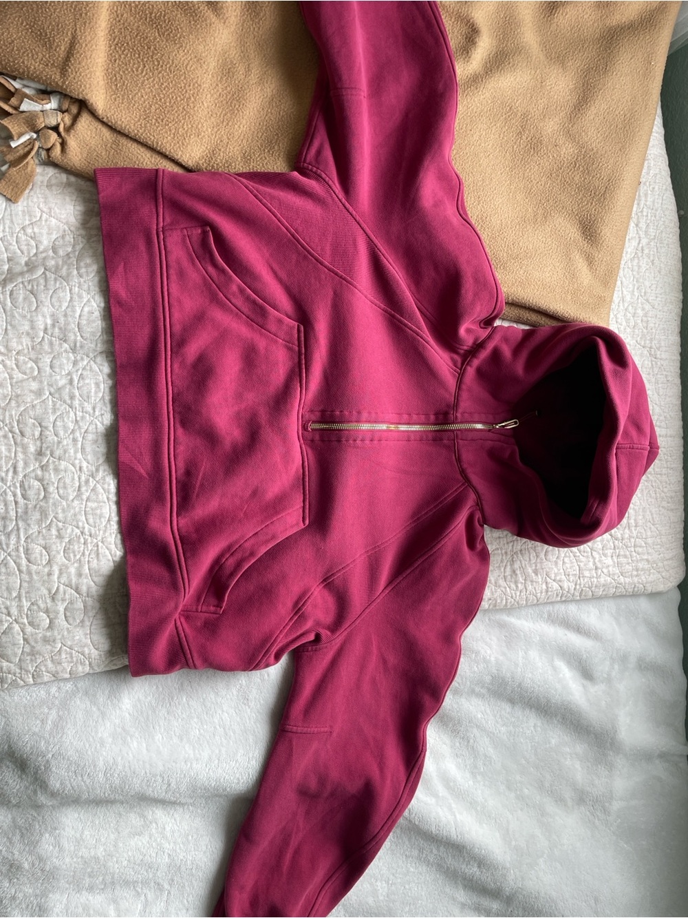 Lululemon Deep Berry Scuba Oversized Half-Zip Hoodie - Picture 7 of 7